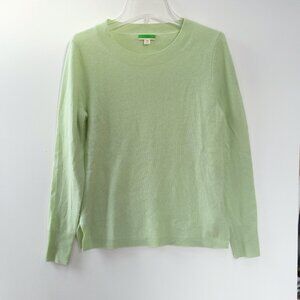 J CREW 100% Cashmere Crewneck Sweater XS Mint Green Style #K1313